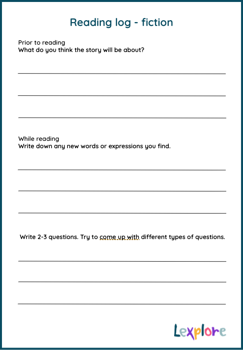 Print Reading log - Fiction