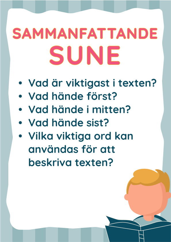 Skriv ut lässtrategi - sammanfattande Sune